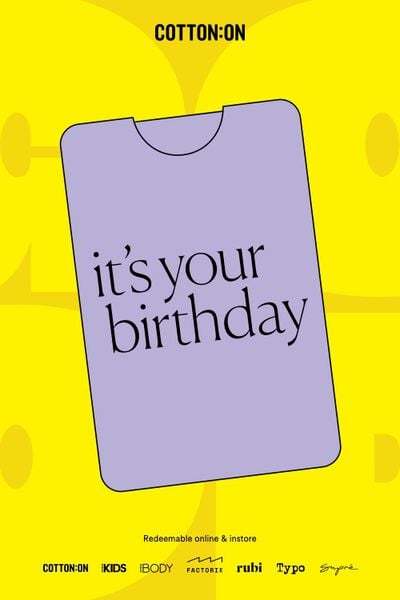 eGift Card, It's Your Birthday